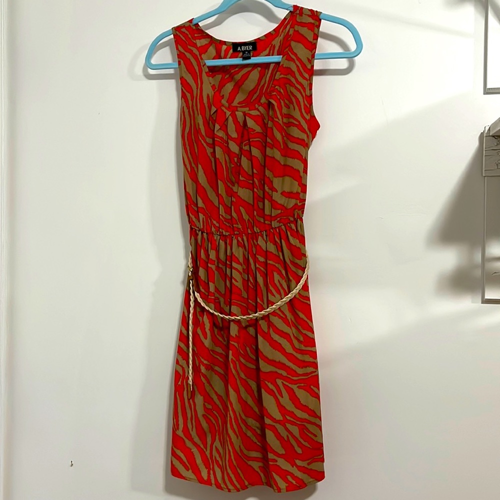 Patterned Mini Dress